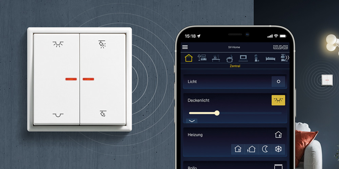 KNX RF Taster bei AG Elektrotechnik GmbH in Frammersbach